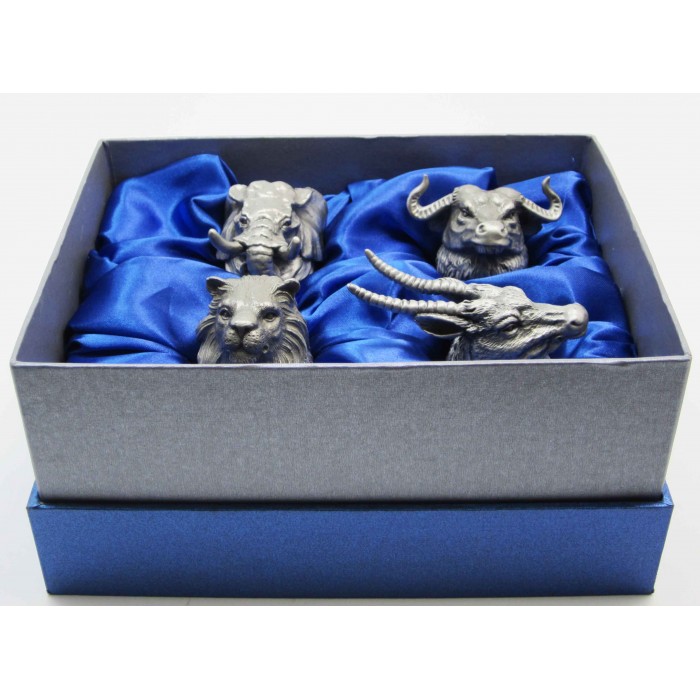 Набор охотника 4 рюмки Африканское сафари