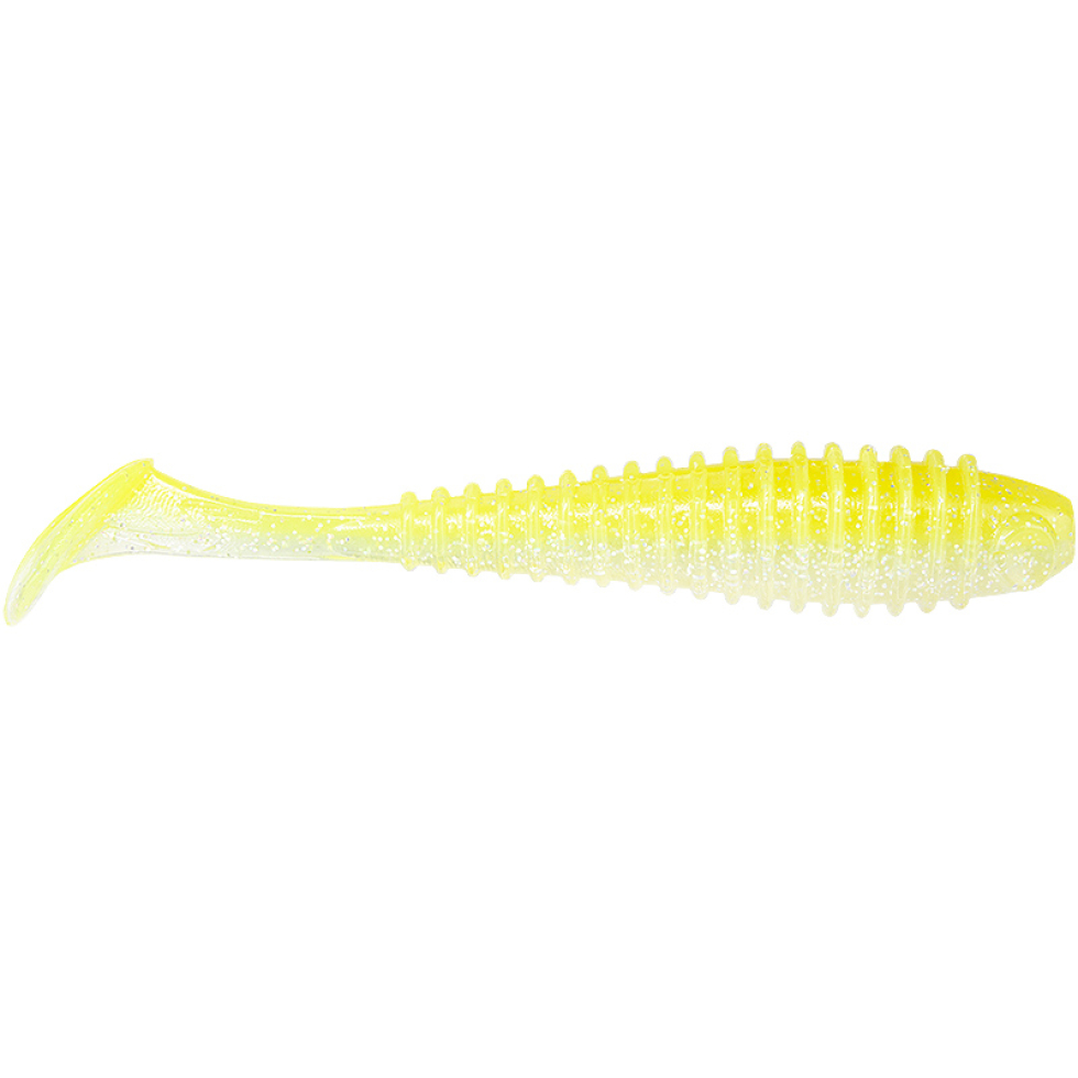 Виброхвост Tubby Daddy 6.5", 3шт, 10 Yellow