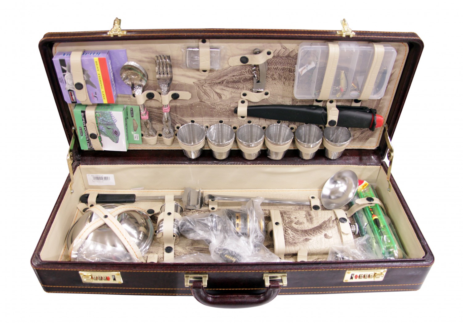 Набор дорожный "Рыбак №2" (кожа)