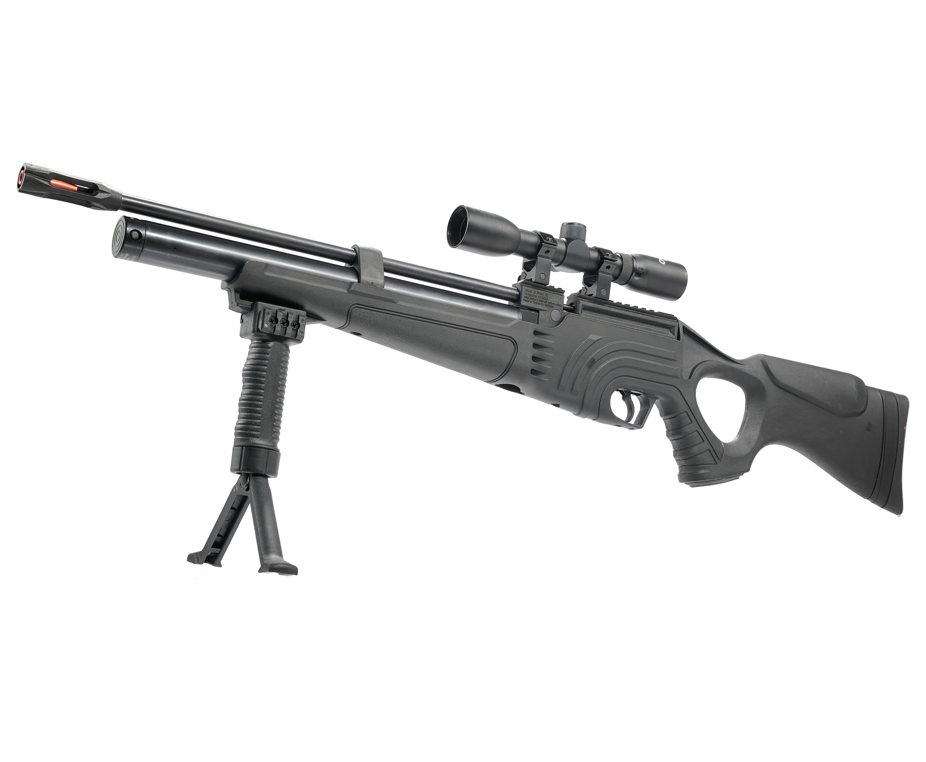 Винтовка пневматическая Flash 101Set, к.6,35мм (PCP, насос, приц., сошки, модер., чехол),